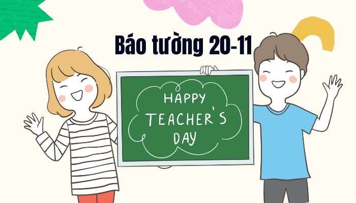 Mẫu báo tường 20-11 đẹp đơn giản nhất [mới cập nhật]