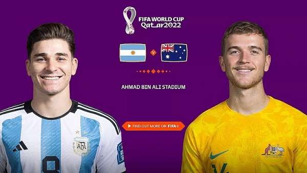 Link Xem Trực Tiếp Argentina vs Australia vòng 1/8 ngày 3/12/2022