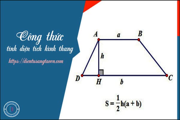 Công thức tính diện tích hình thang và những bài tập áp dụng