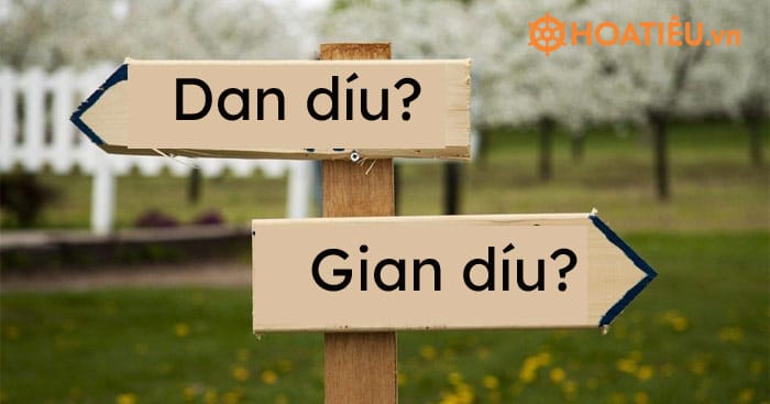 Gian díu hay Dan díu, từ nào đúng chính tả?