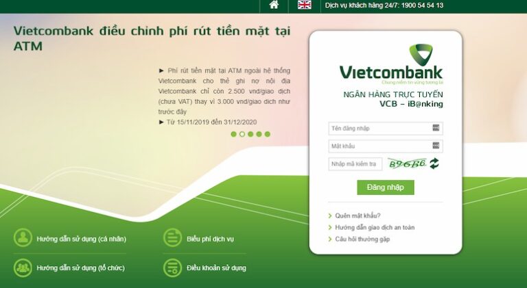 Hướng dẫn cách đăng ký ngân hàng trực tuyến Vietcombank