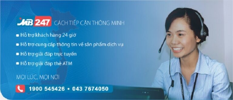 Tổng đài chăm sóc khách hàng của MB Bank hoạt động 24/7