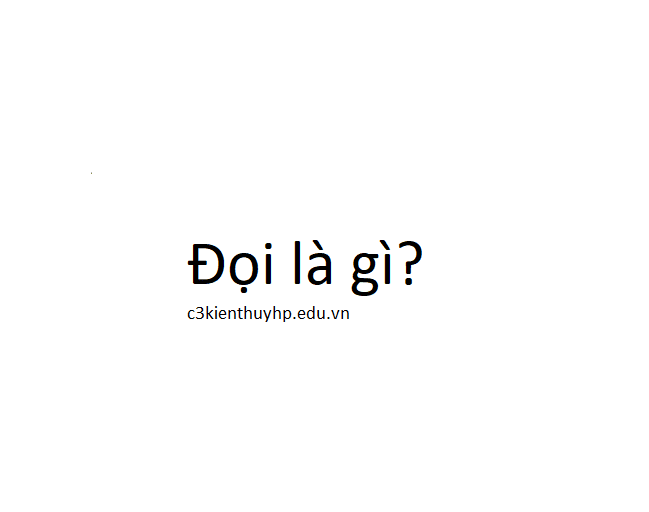 Đọi là gì? đọi Tiếng Việt là gì?