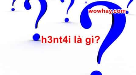 h3nt4i là gì? Haiten là gì? Đúng nhất đọc ngay